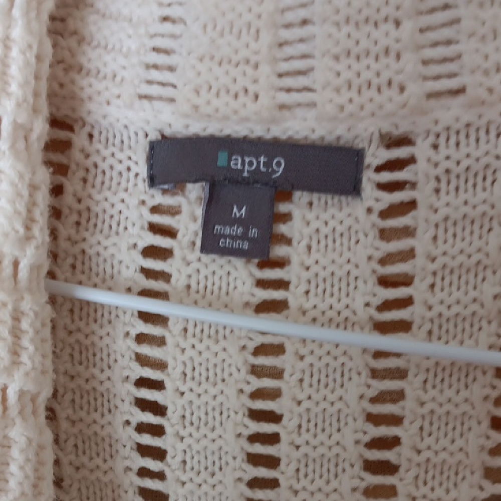 Cream Open-Knit Sweater - Picture 7 of 13